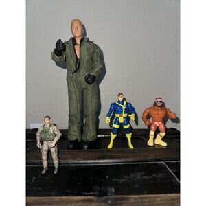 Vintage Action Figure Lot- Gi Joe, Randy Savage, Marvel
